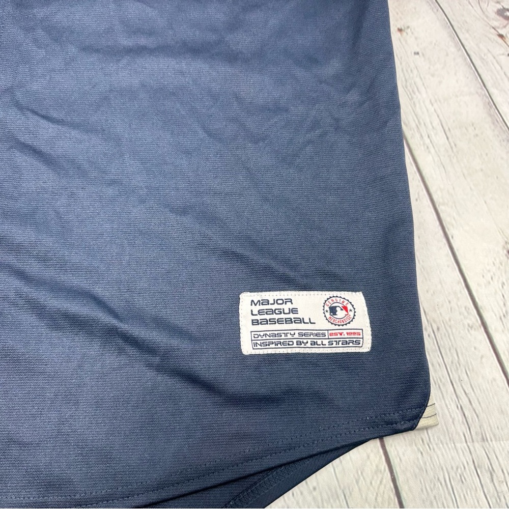 Dynasty MLB Series All Stars New York Yankees Jersey Mens Shirt Button Up Navy - Picture 4 of 8